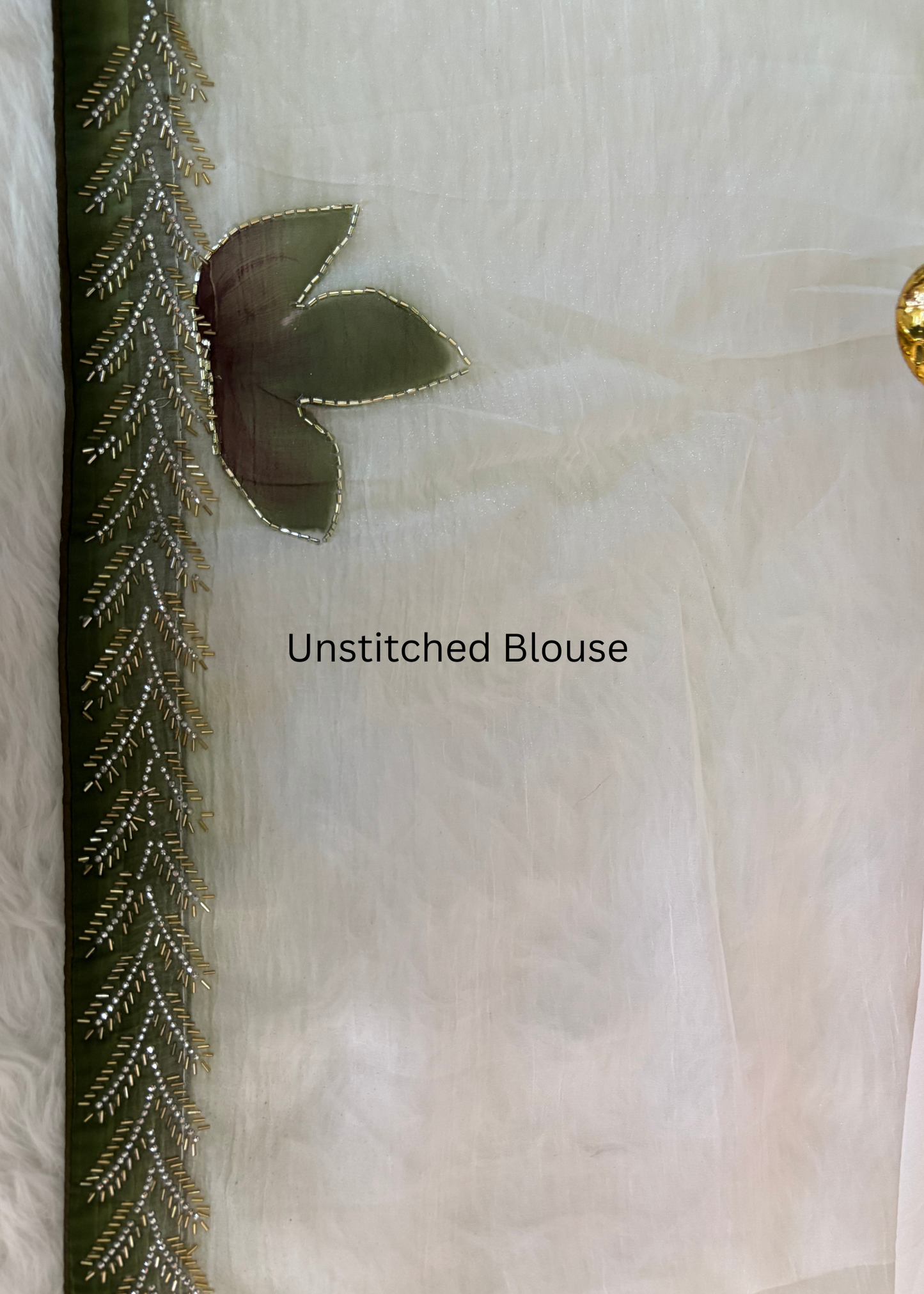 Green Guldasta Hand work Saree