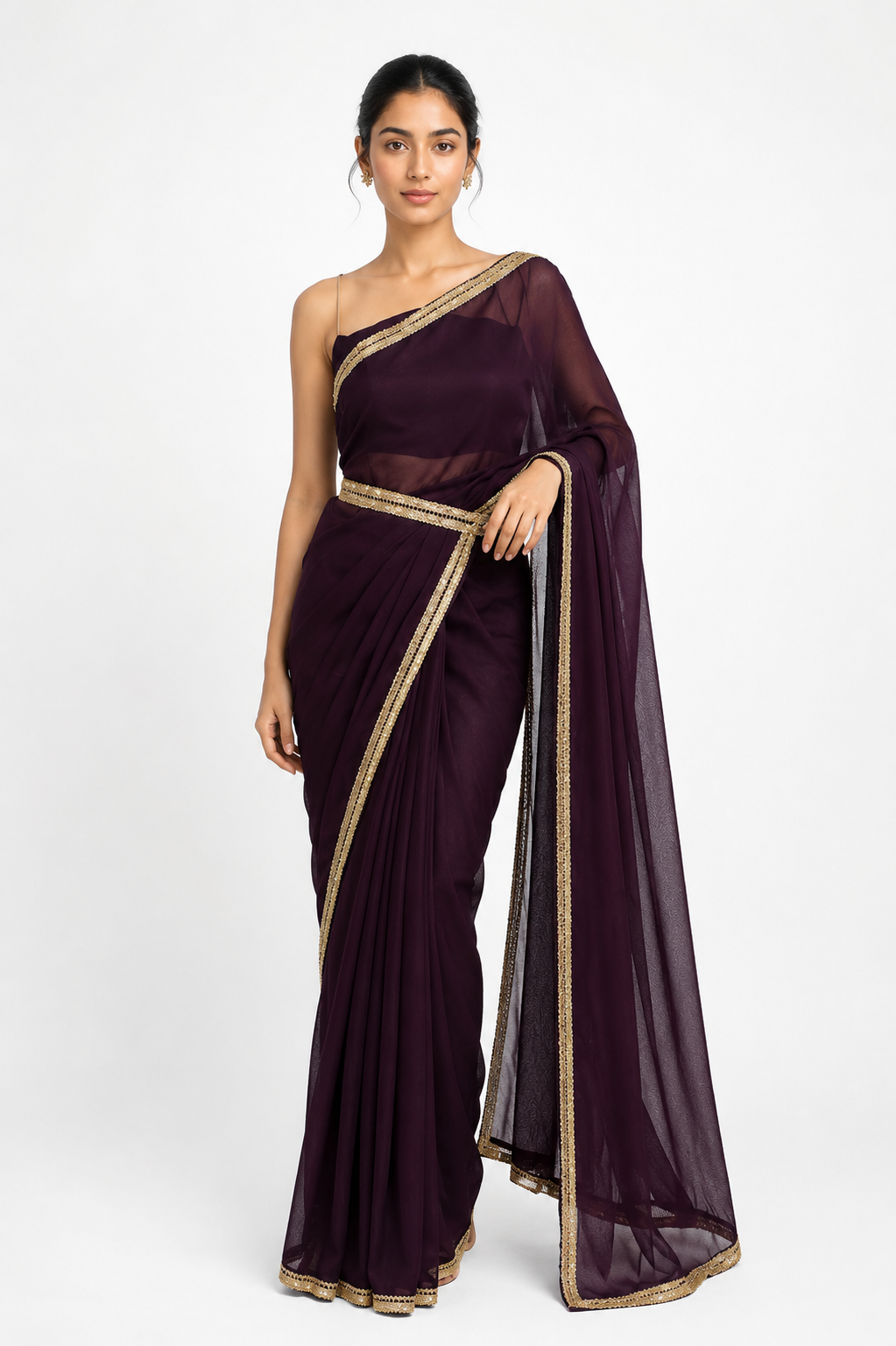 Suhana Tissue saree with belt