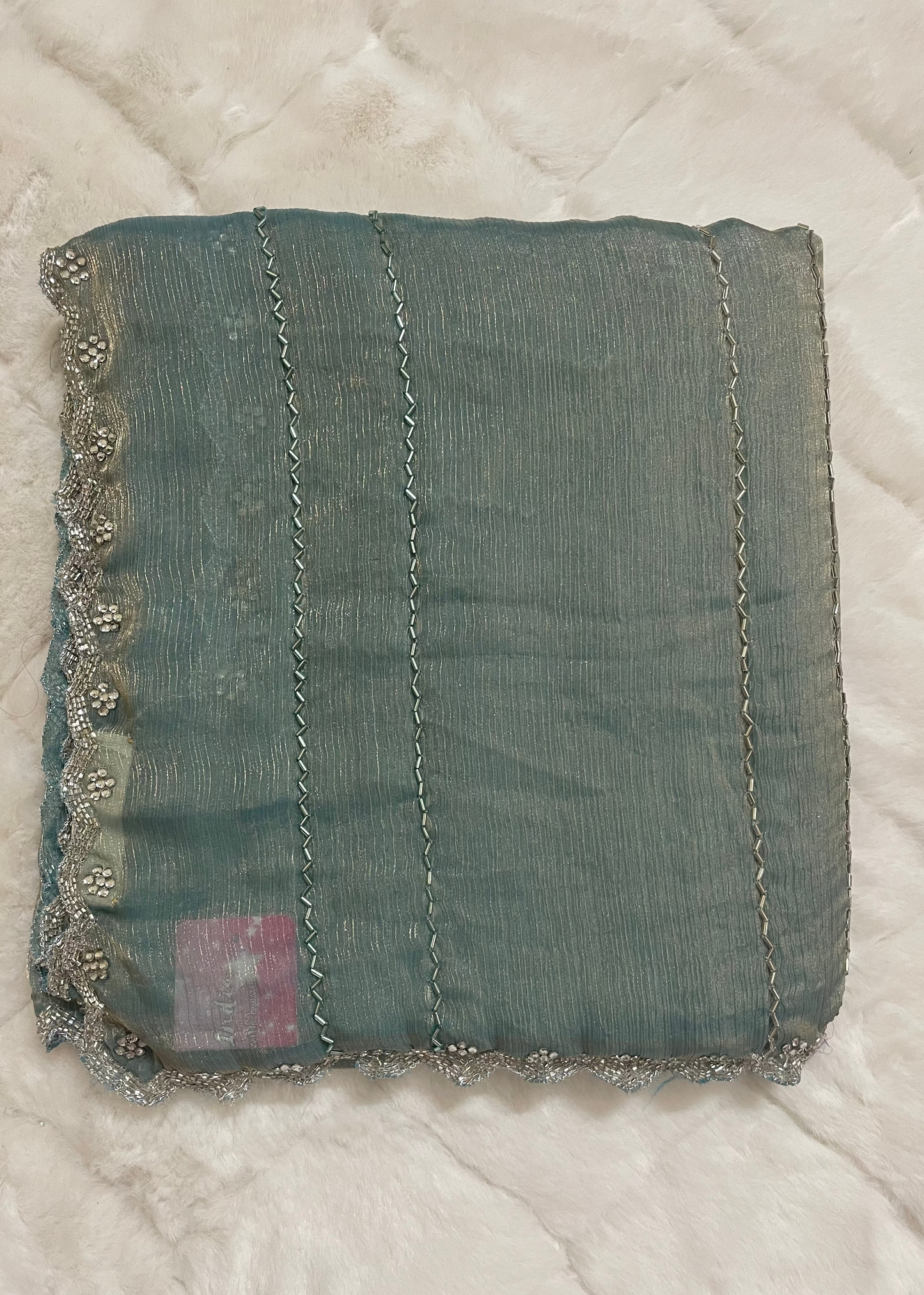 Chandni Tissue Handwork Saree