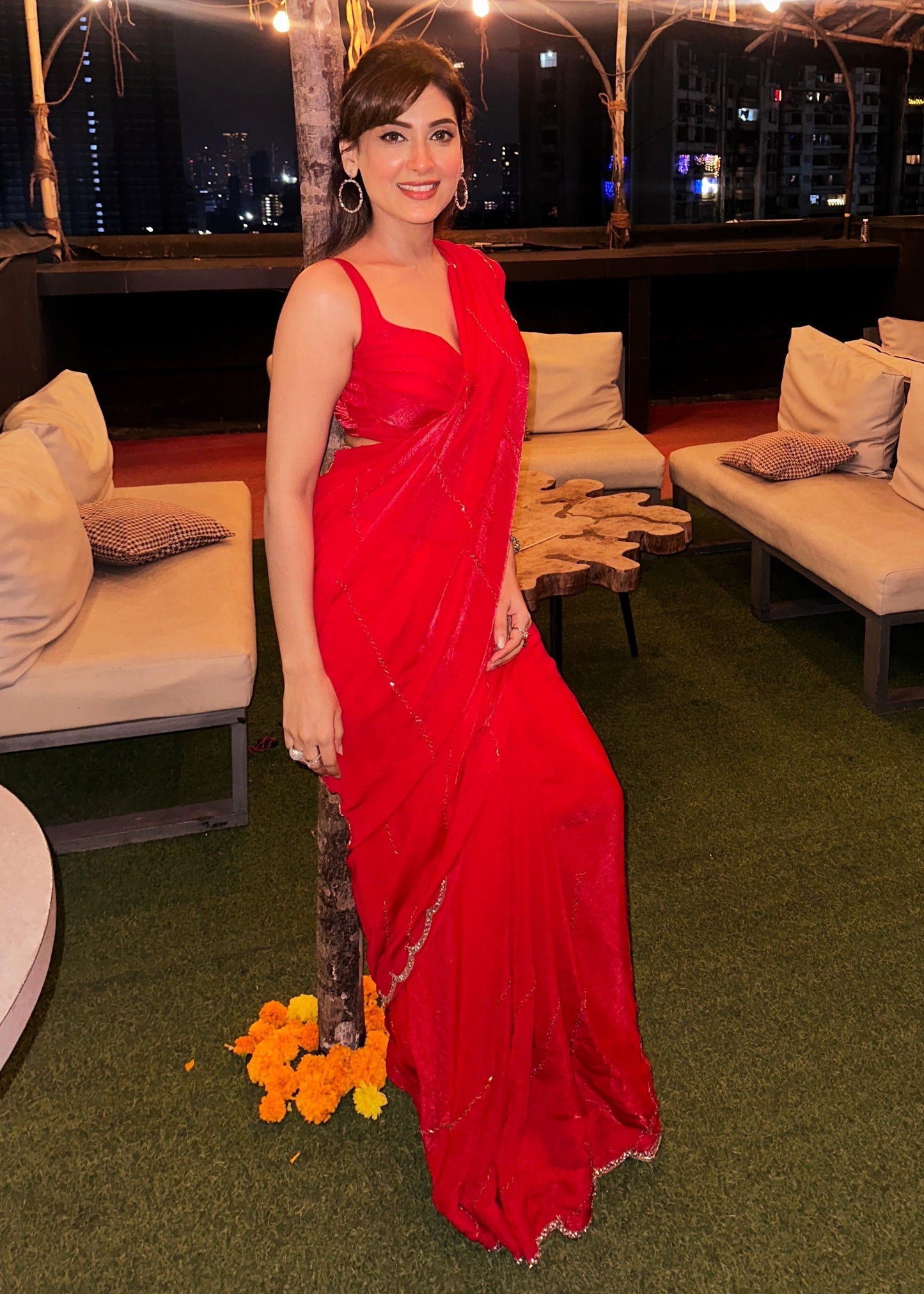 Banno Zardozi Saree
