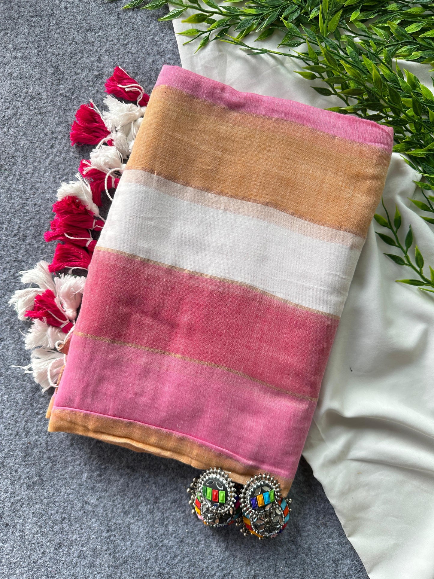 Mahak Satrangi Mul Saree