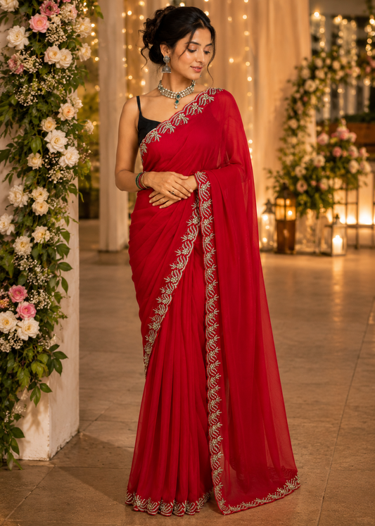 Luxe Heavy Handwork Saree