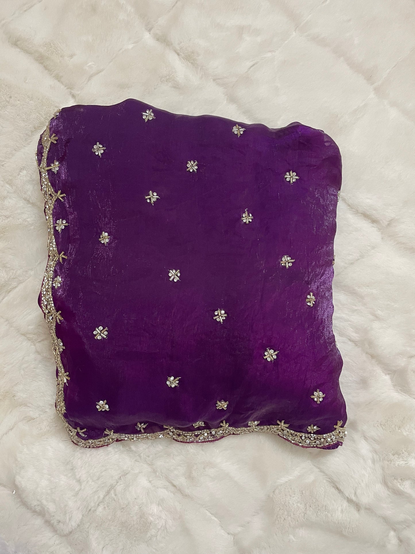Meher Tissue Handwork Saree