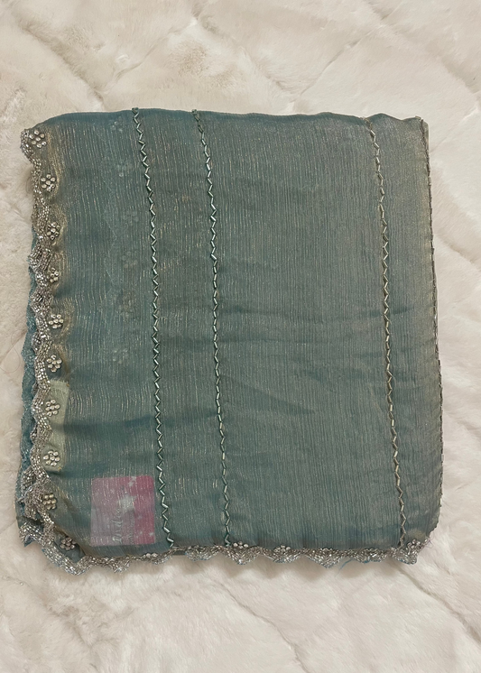 Chandni Tissue Handwork Saree