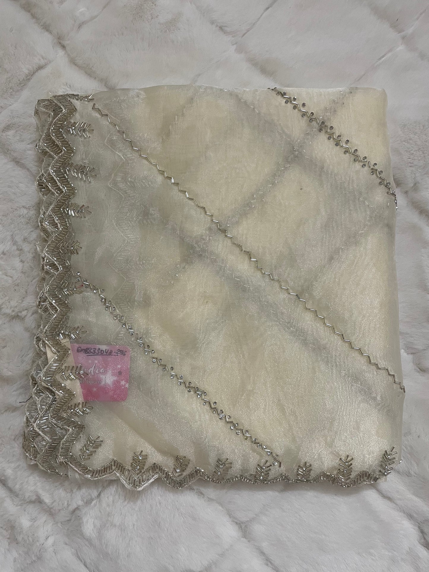 Roohani Tissue Handwork Saree