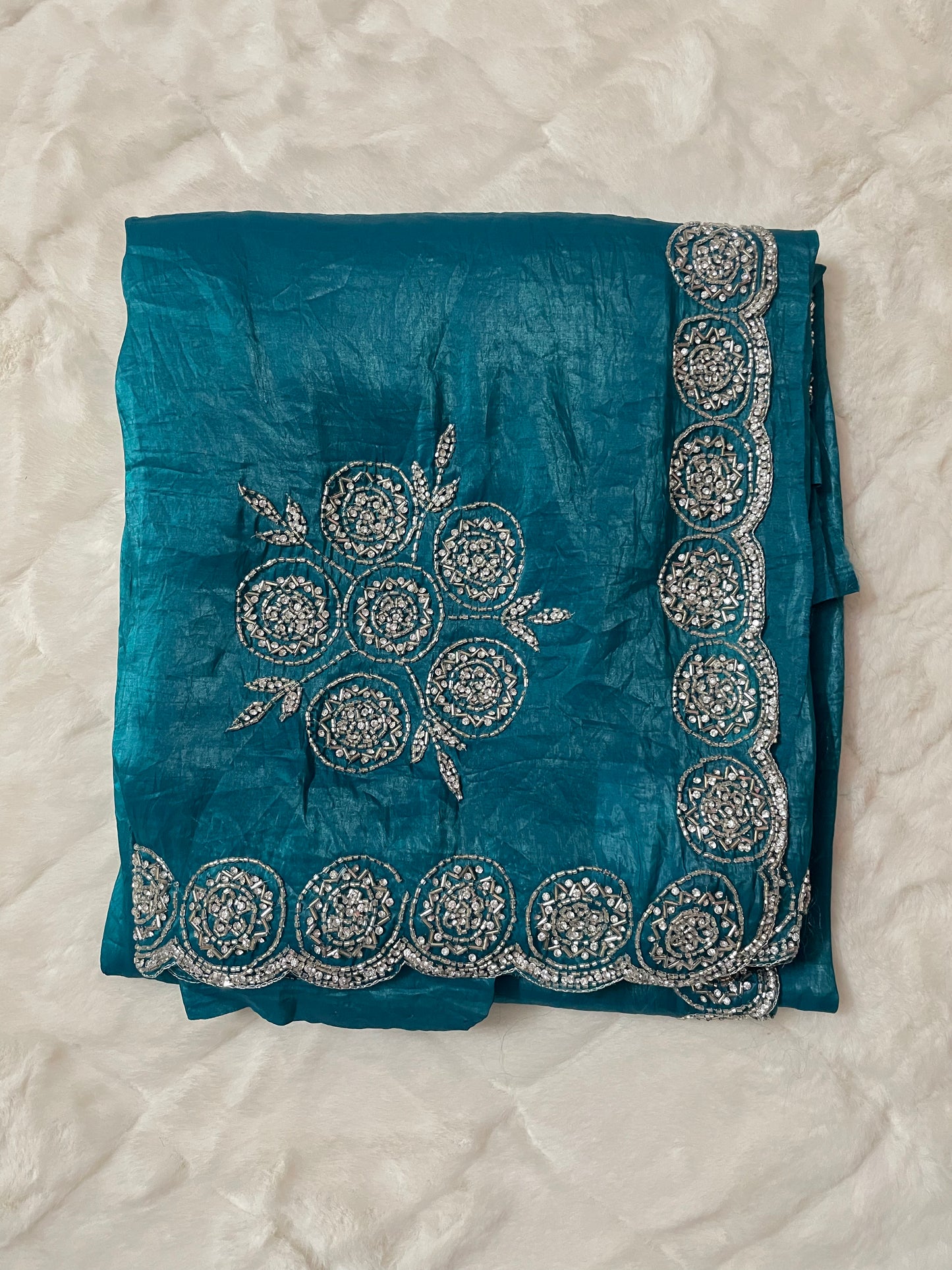 Blue Shahana Party Wear Saree