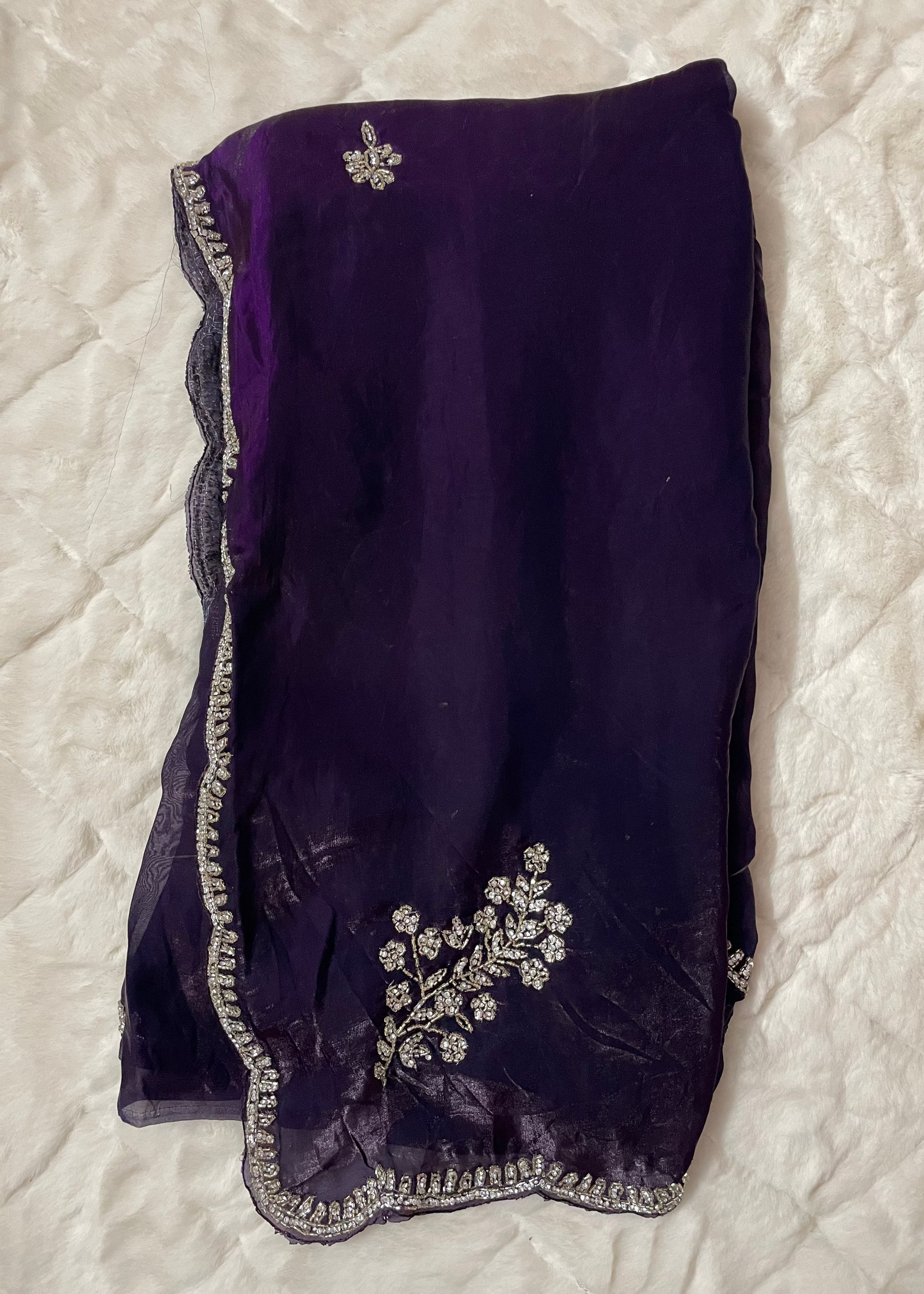 Purple Drape & Dazzle Party Wear Saree
