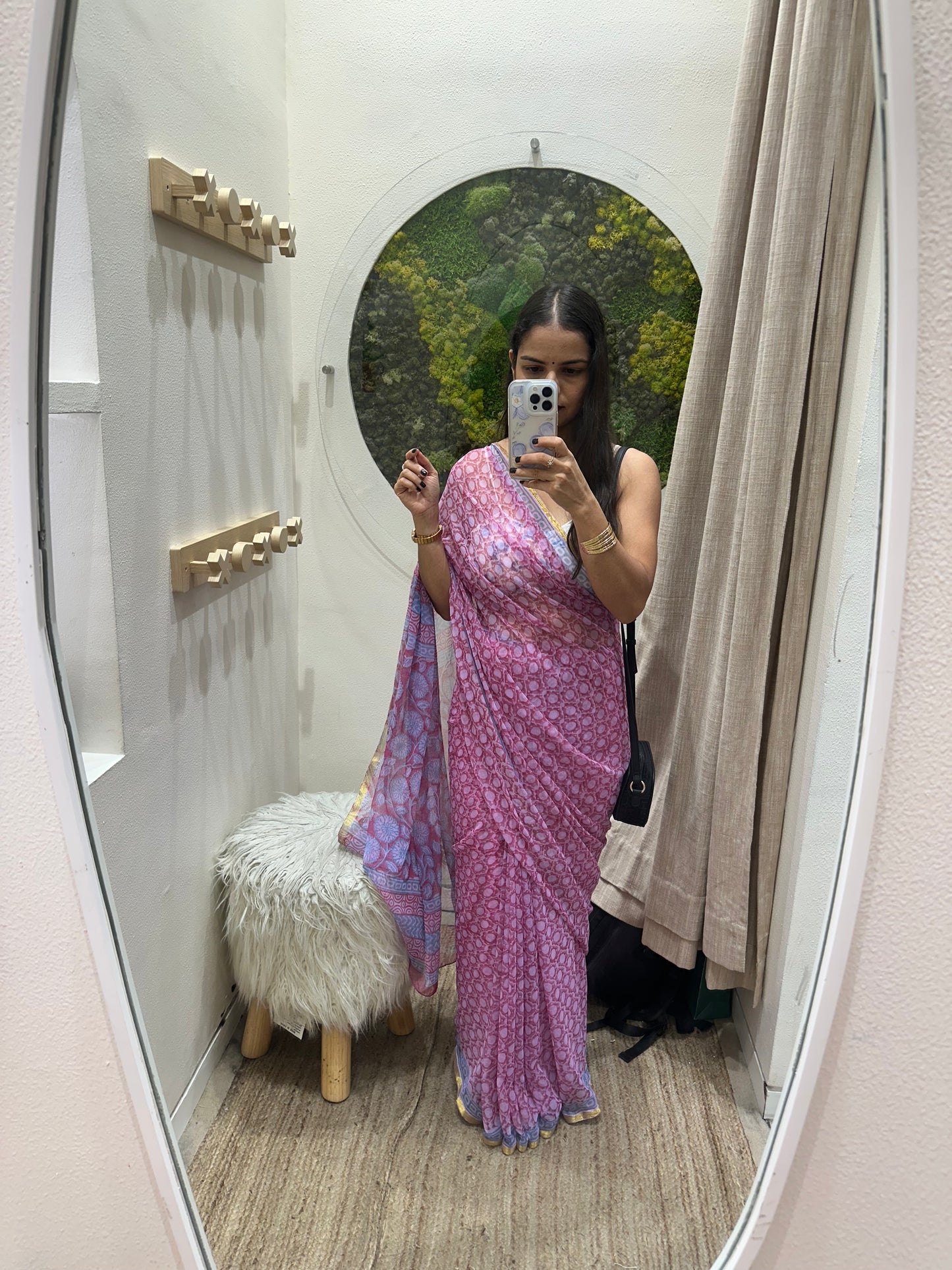 Peony Flowy Chiffon Saree