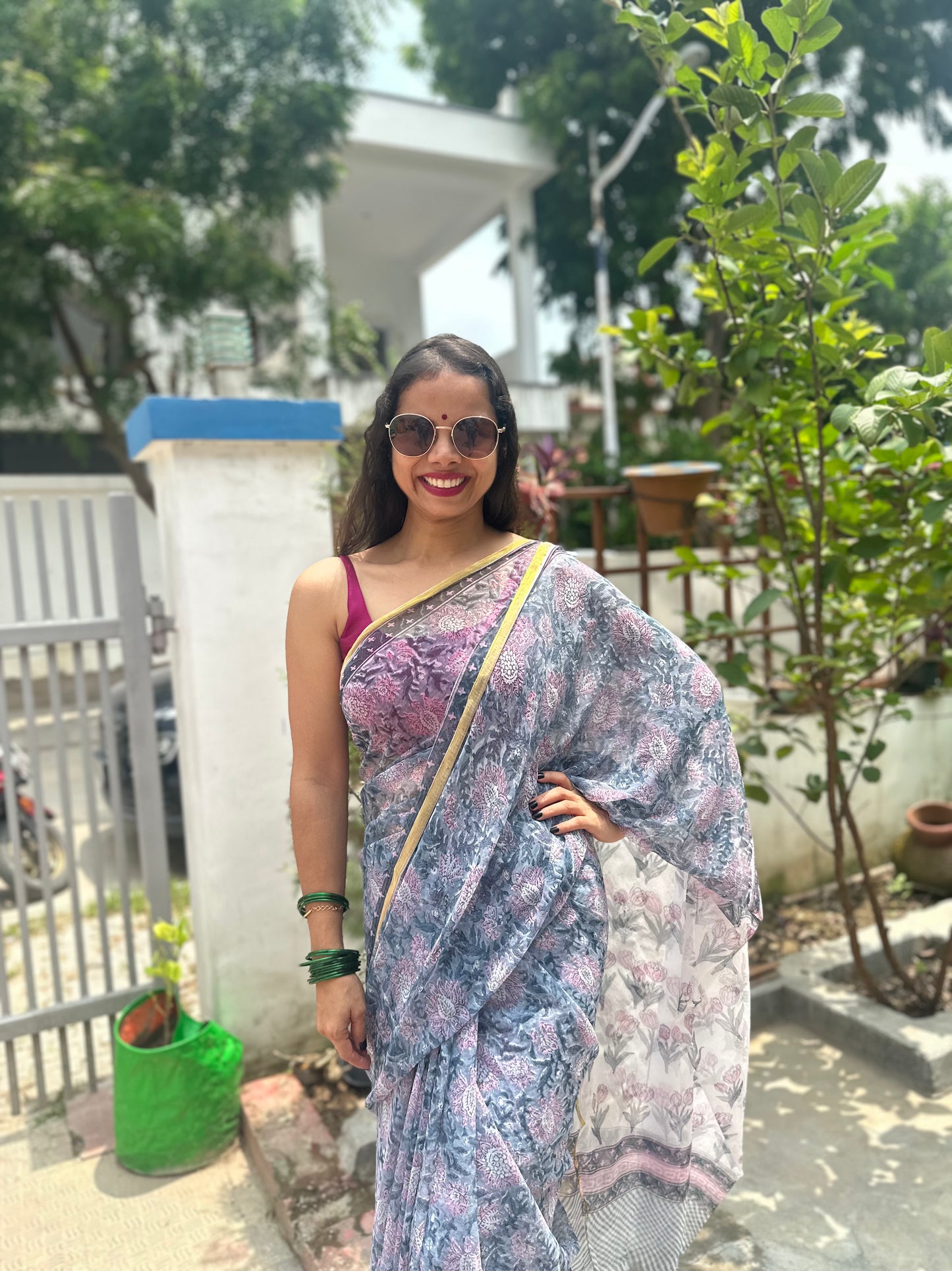 Florina Flowy Chiffon Saree