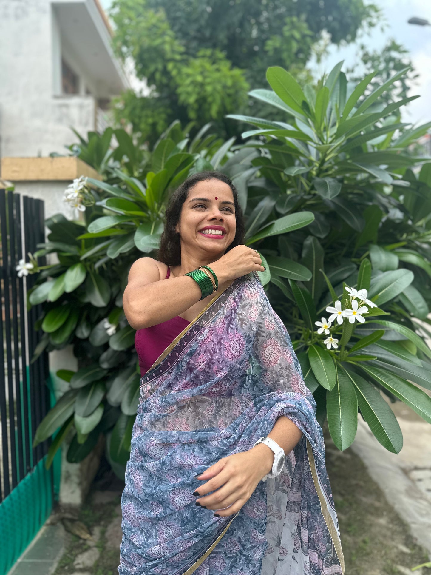 Florina Flowy Chiffon Saree