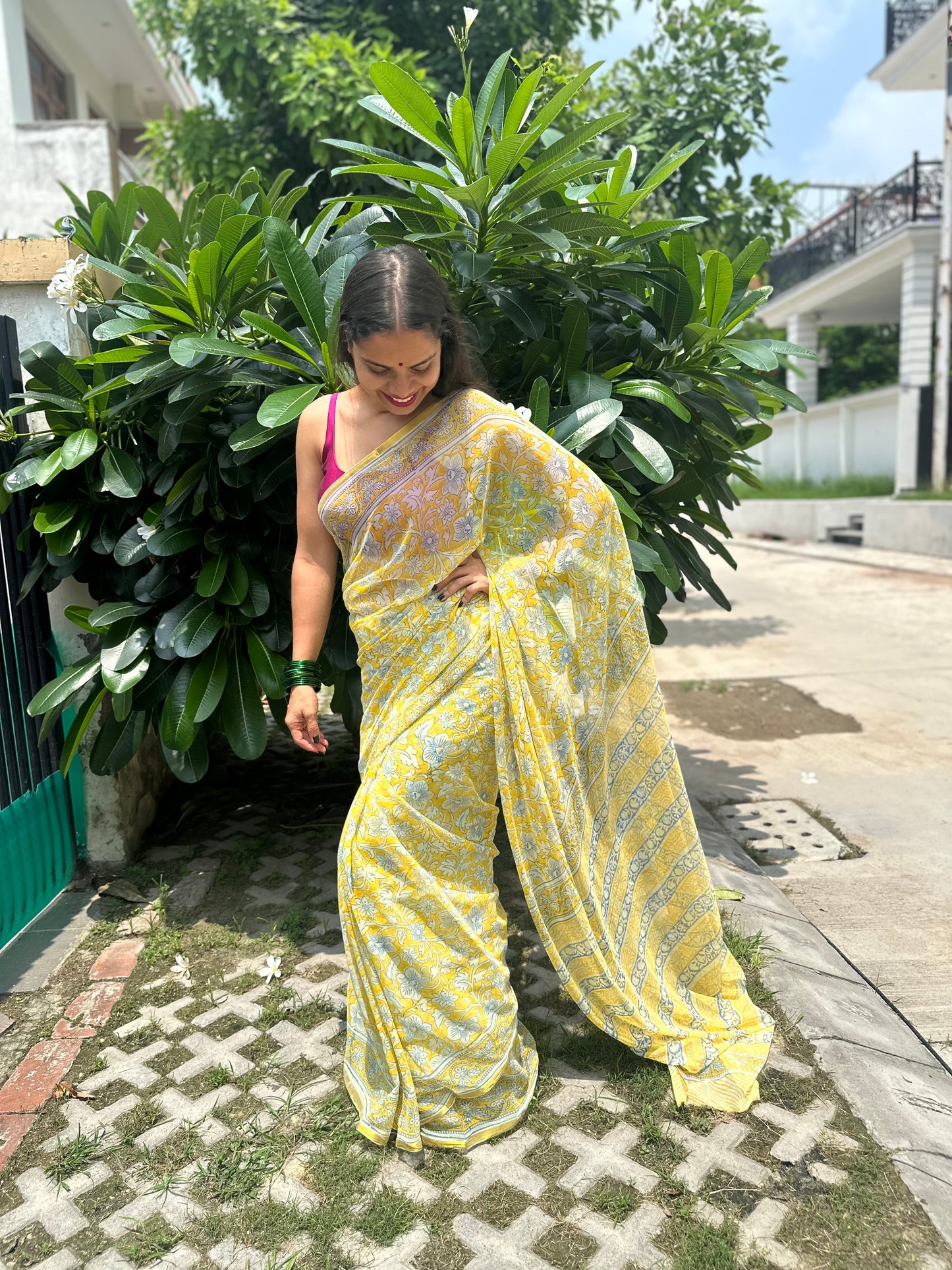 Blossom Flowy Chiffon Saree