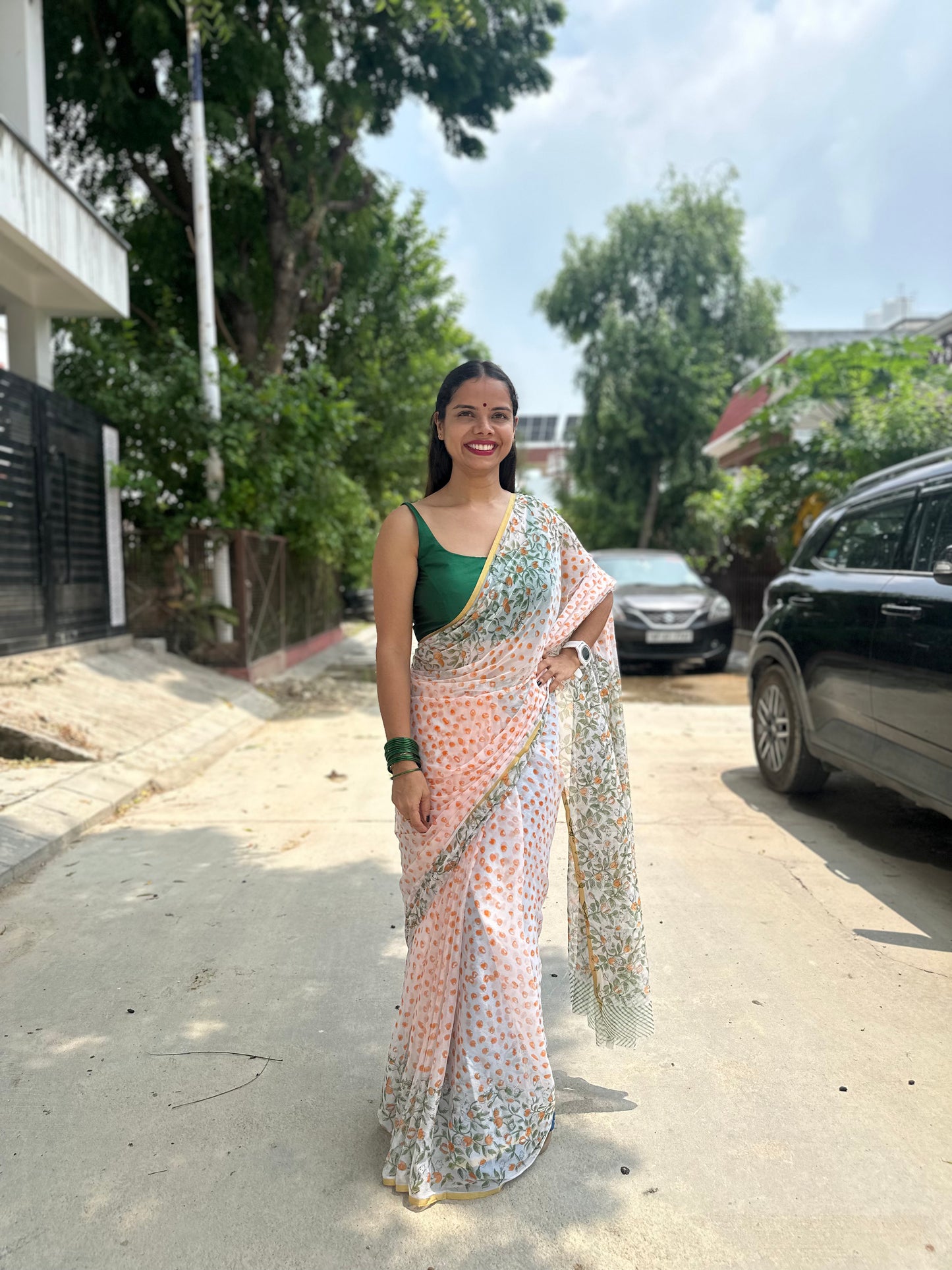 Petalia Flowy Chiffon Saree