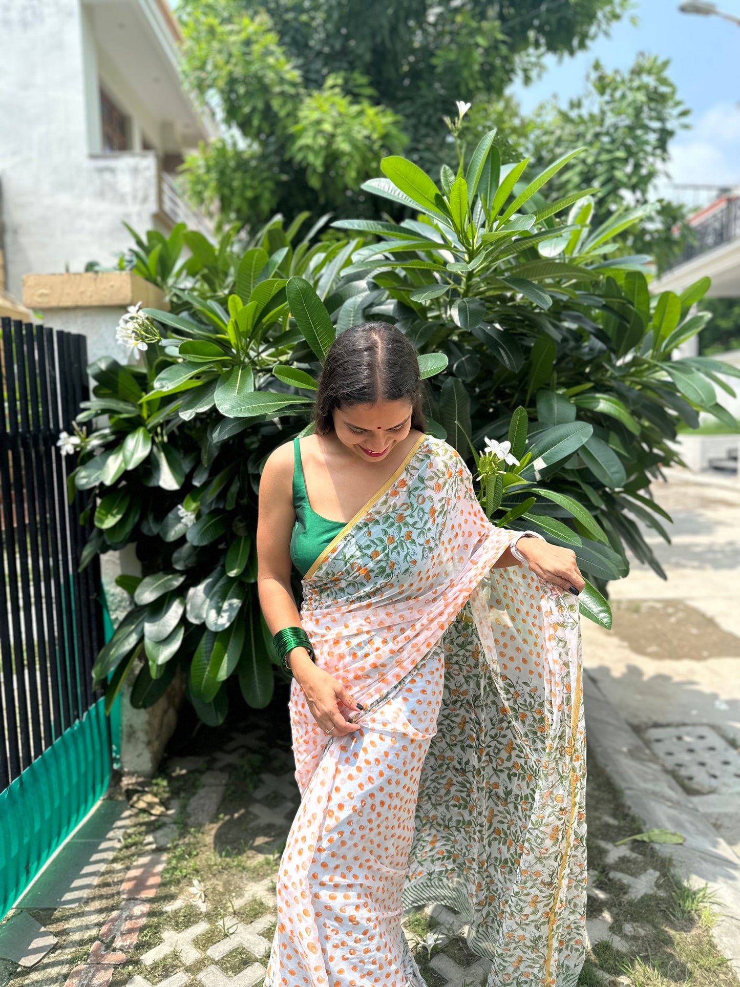 Petalia Flowy Chiffon Saree