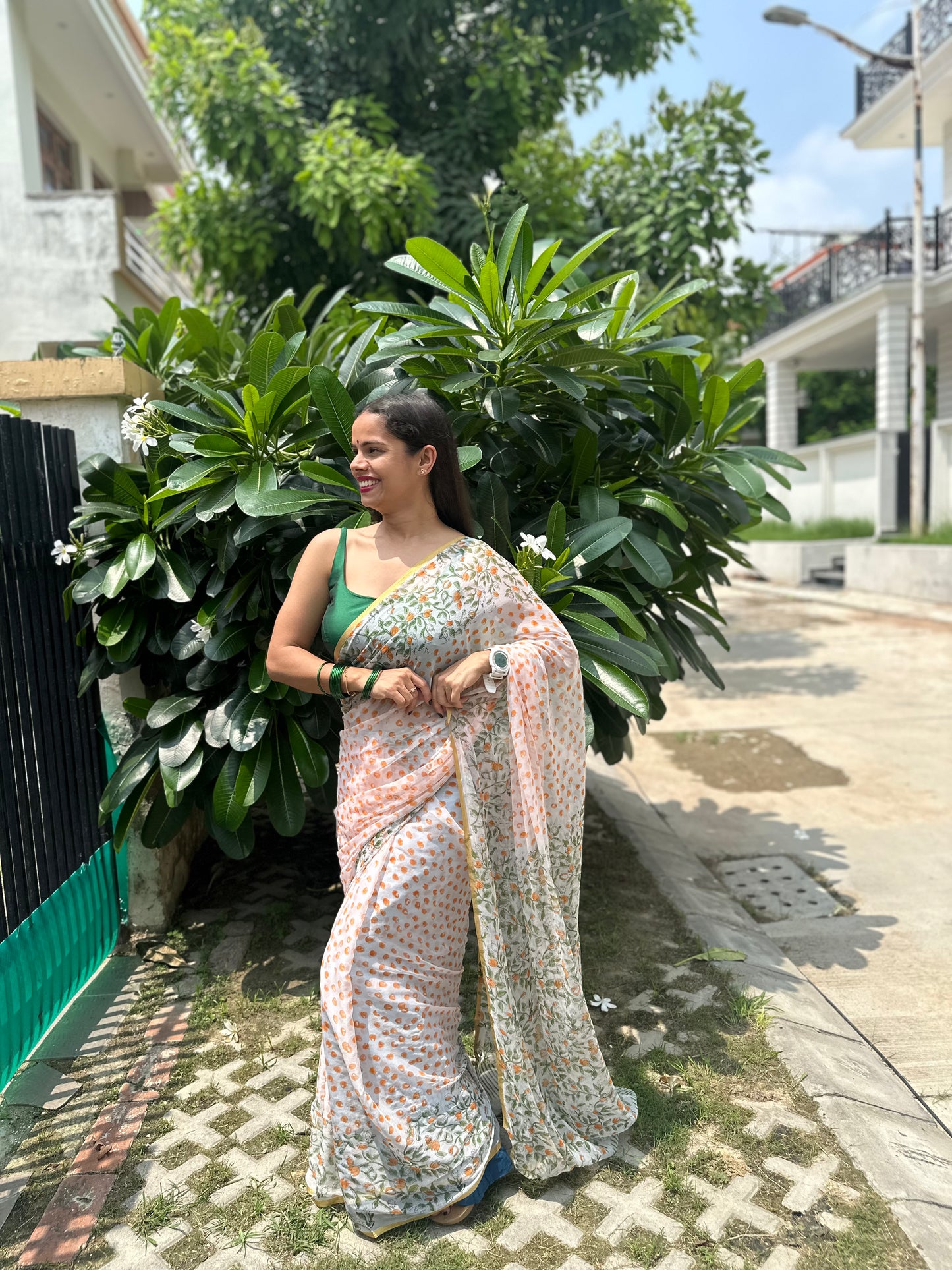 Petalia Flowy Chiffon Saree