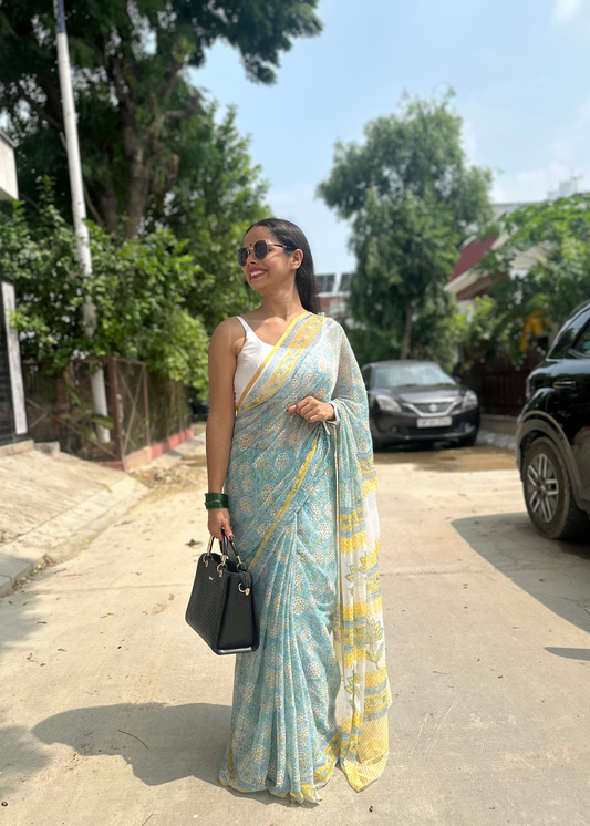Bloom Flowy Chiffon Saree