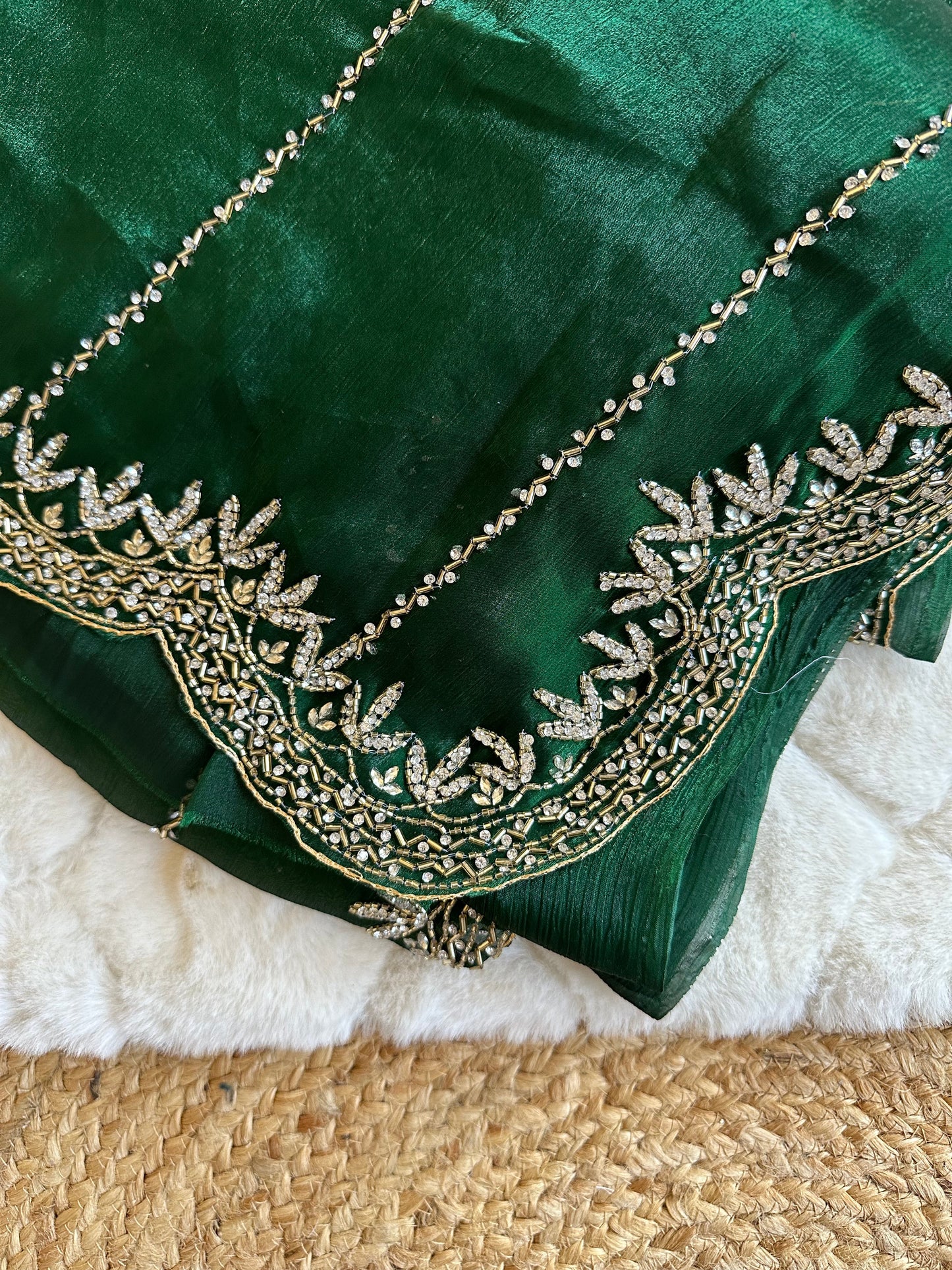 Heavy Embroidered JC Saree