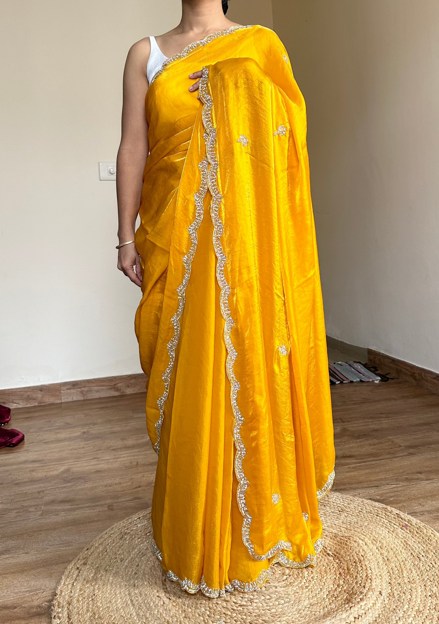Mahi Party Wear Tissue Saree