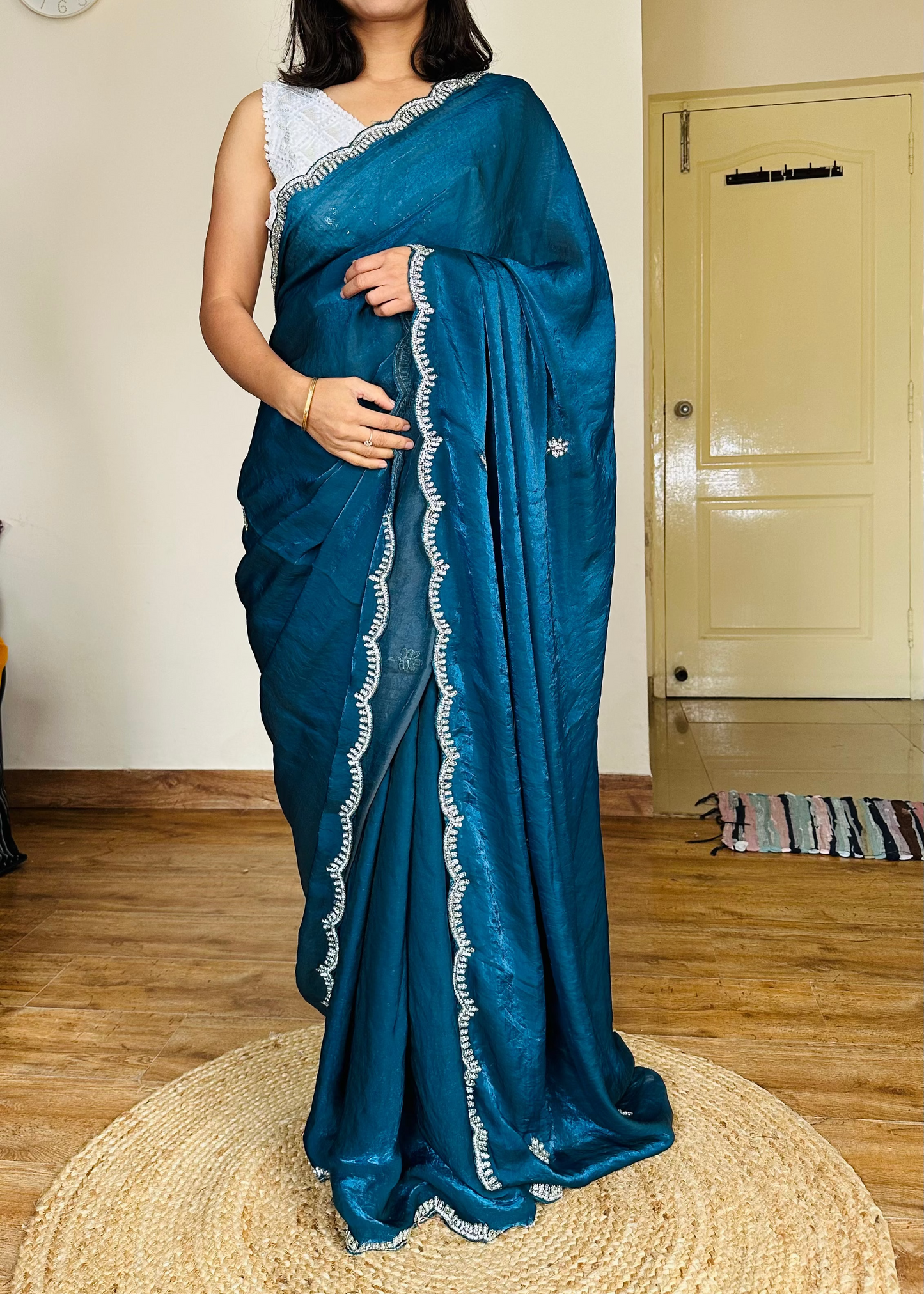 Mahi Party Wear Tissue Saree
