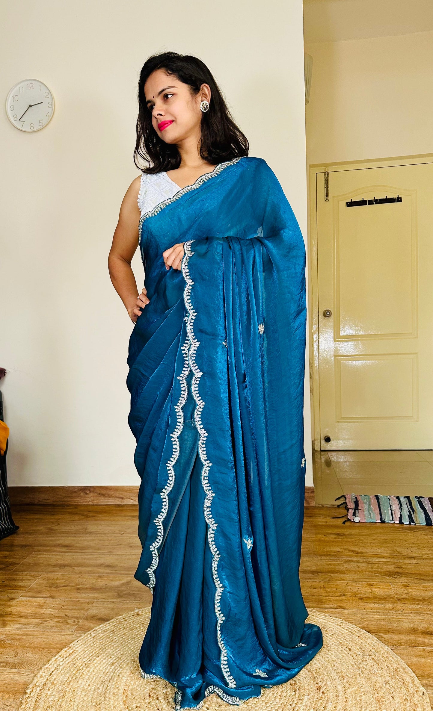 Mahi Party Wear Tissue Saree