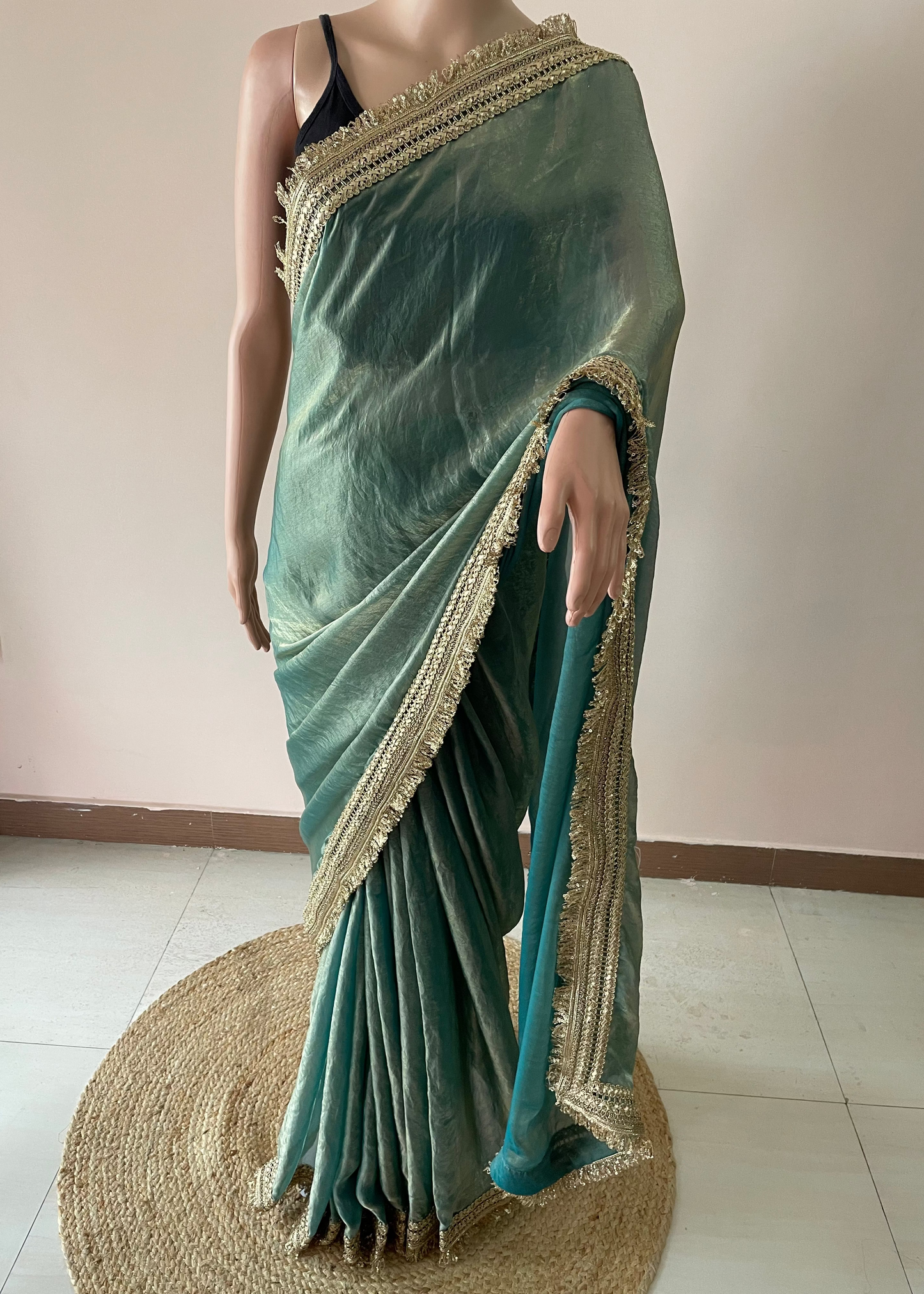 Green Maharani Royal Tissue Saree