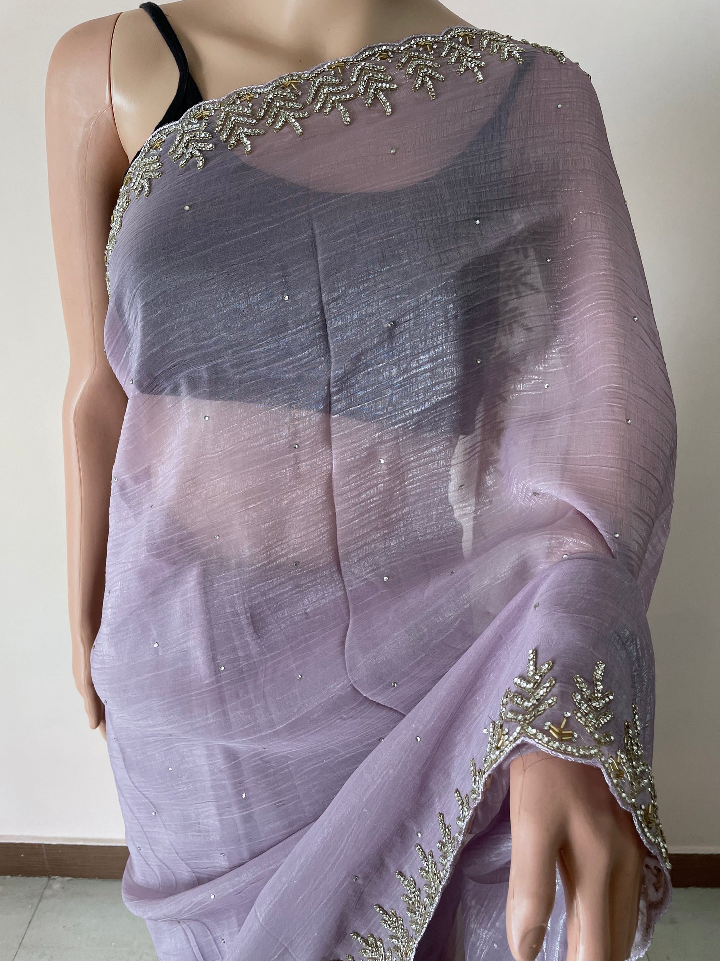 Lavender Rose Luxe Party Wear Saree