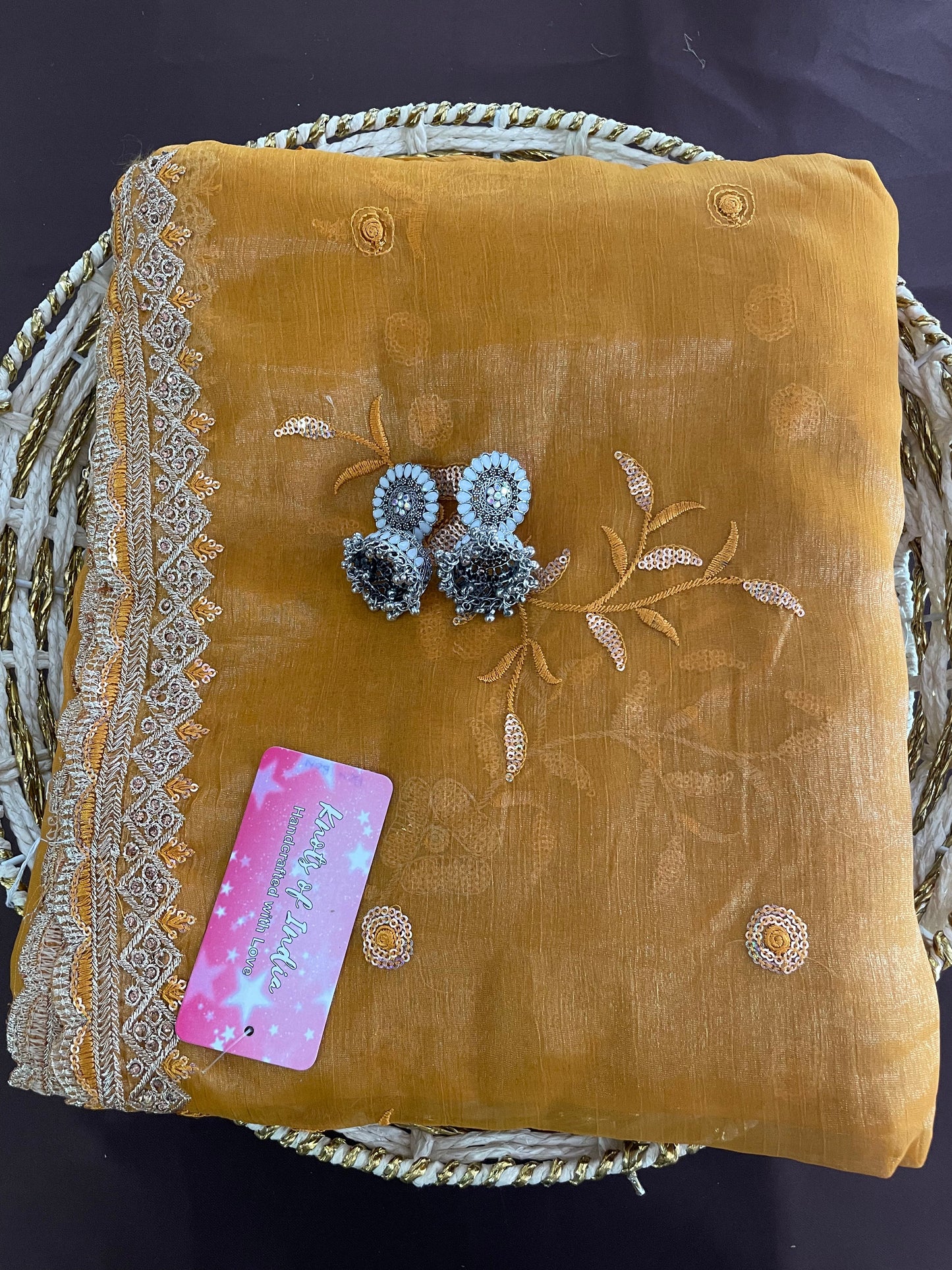 Yellow Magic Charm Lightweight Saree