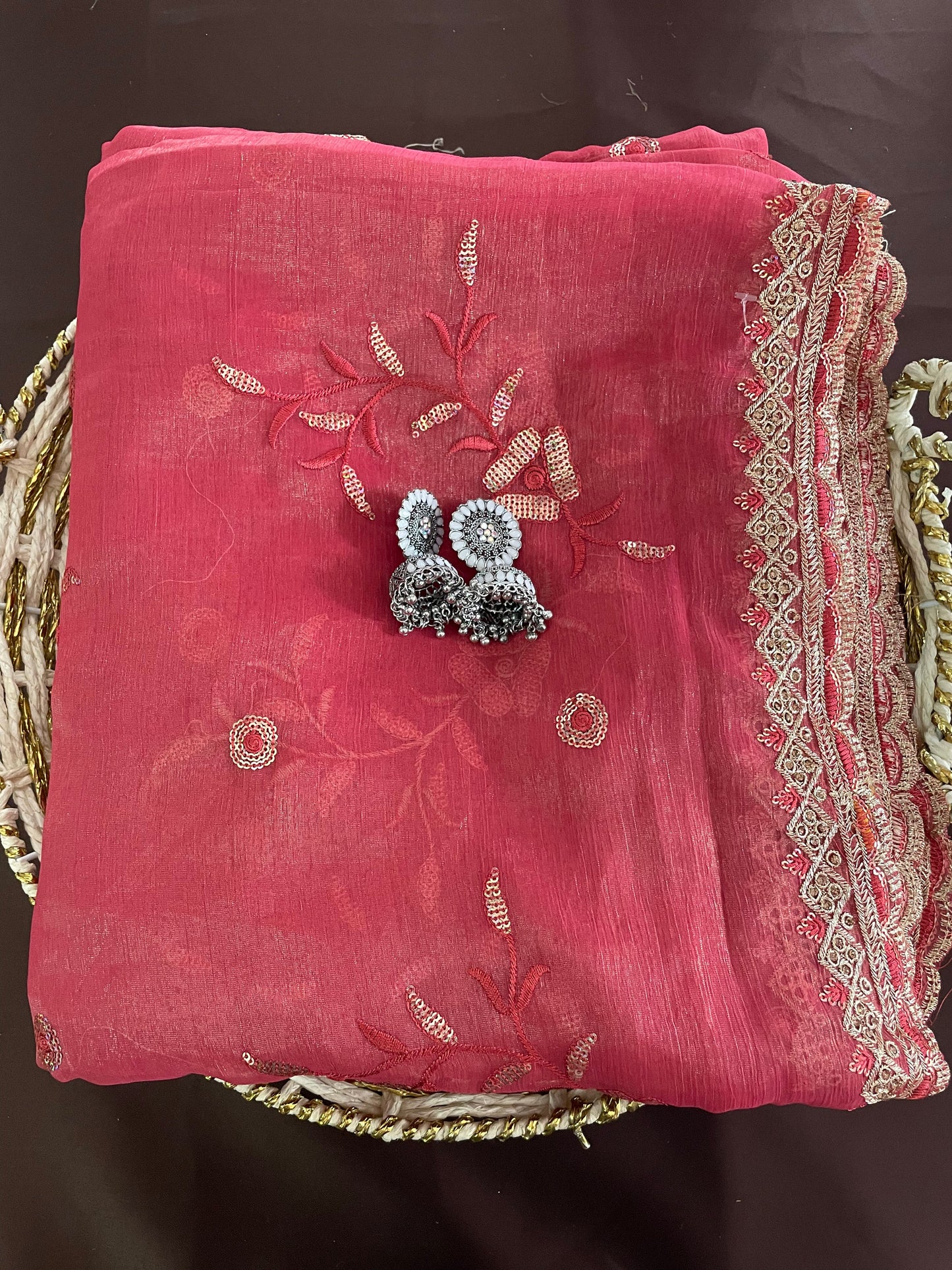 Peach Magic Charm Lightweight Saree