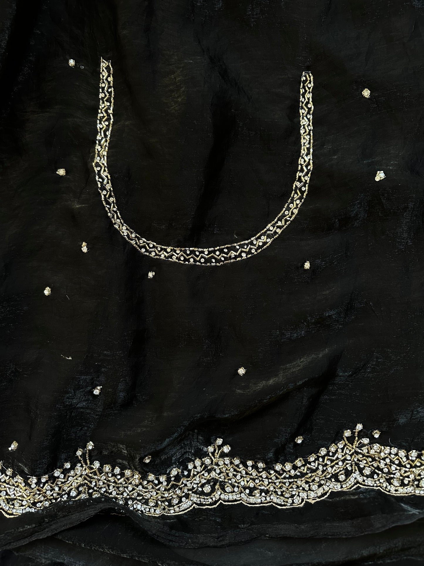 Peacock Blue Mandira Embroidered Saree