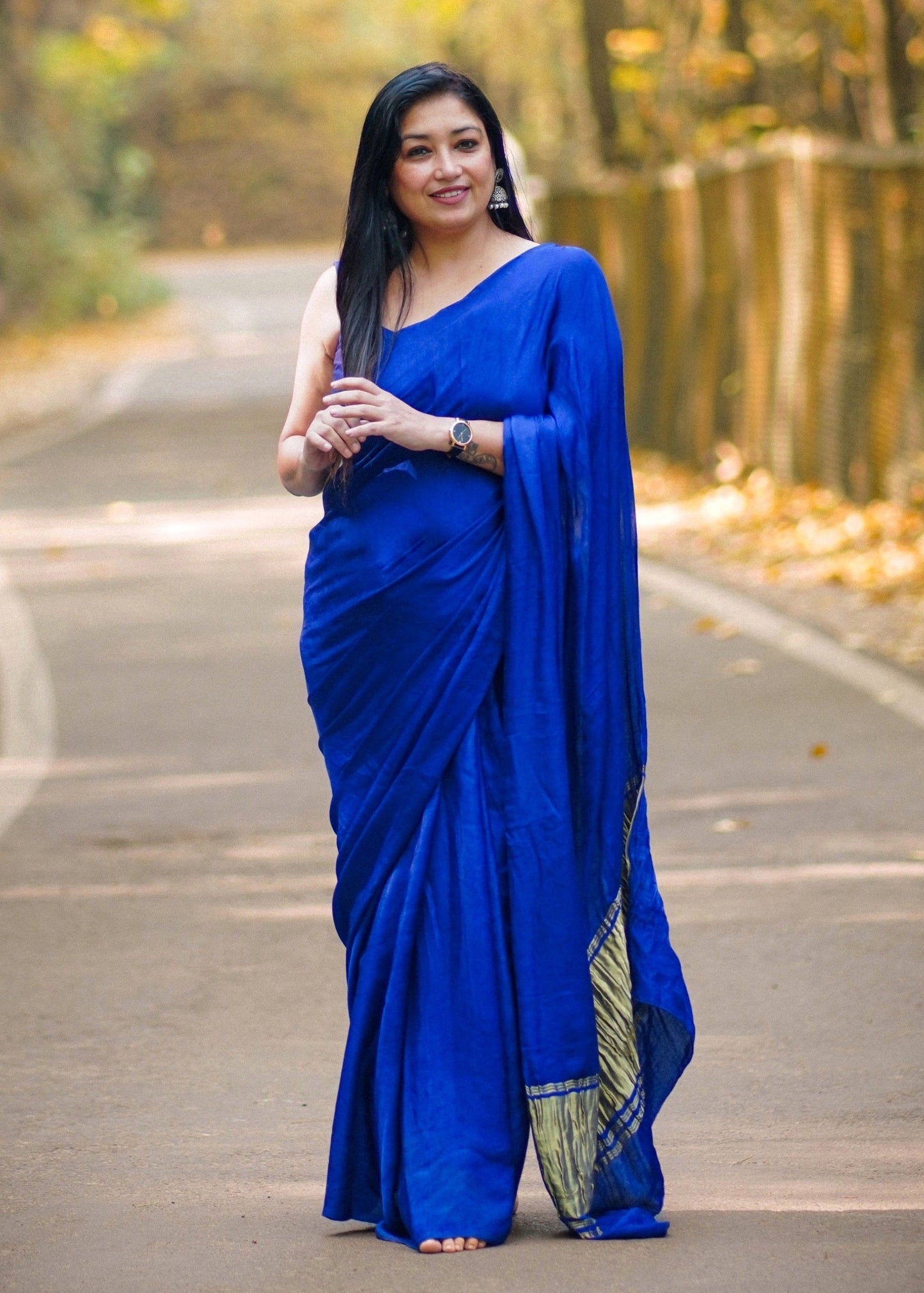 Kashish Lagdi Patta Pure Modal Silk Sarees