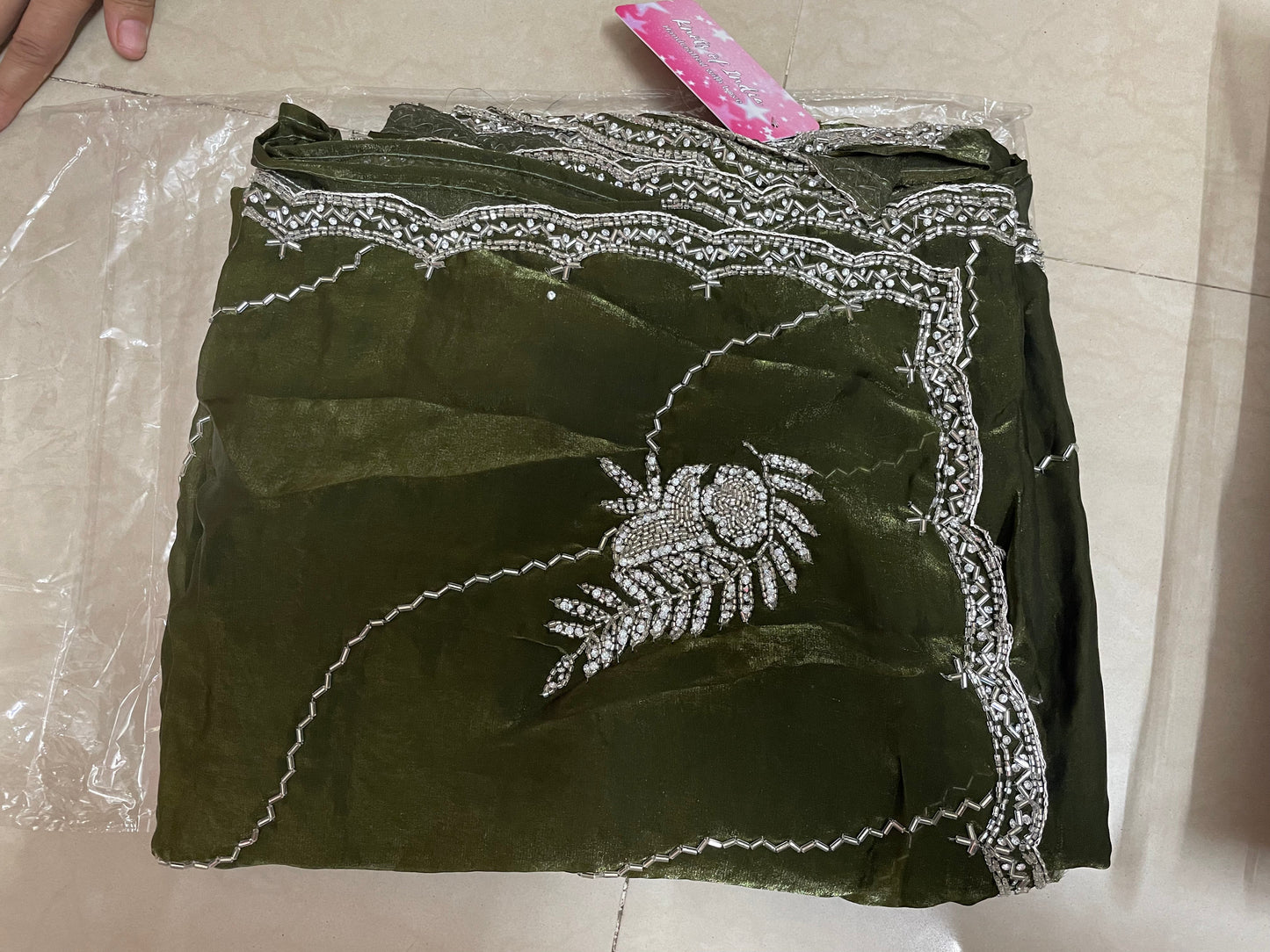 Banno Zardozi Saree