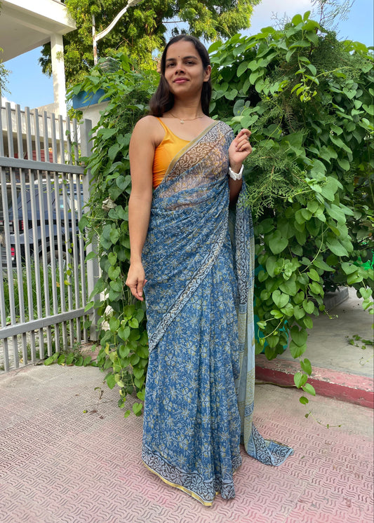 Dahlia Flowy Chiffon Saree