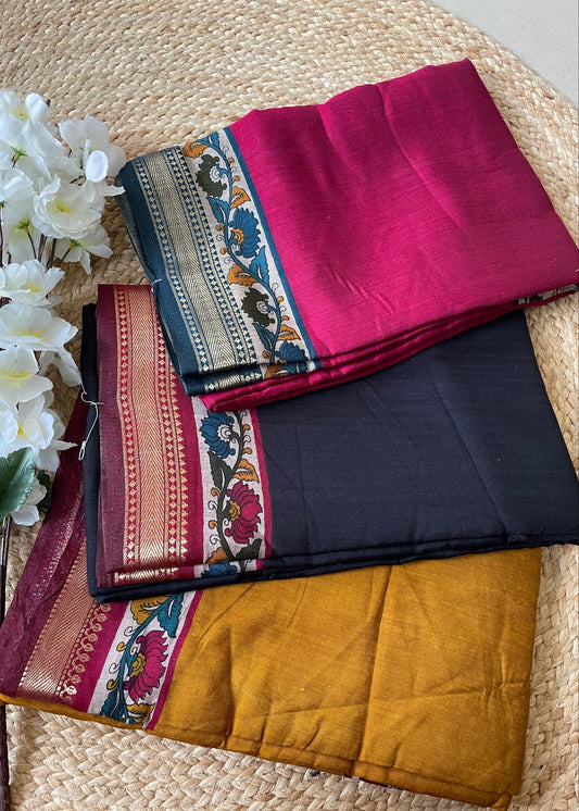 Malini Kalamkari Mul Cotton Saree