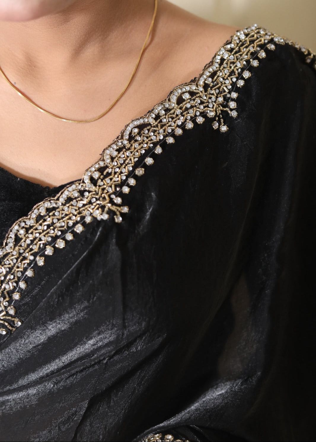 Black Mandira Cocktail Saree