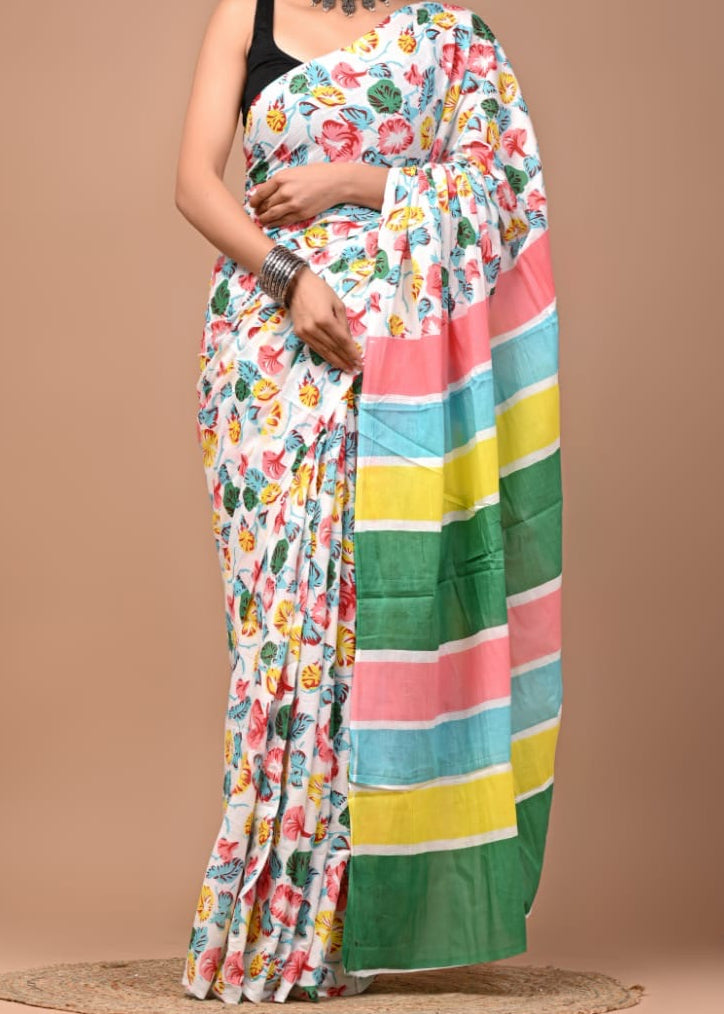 Gumohar Mul Cotton Saree
