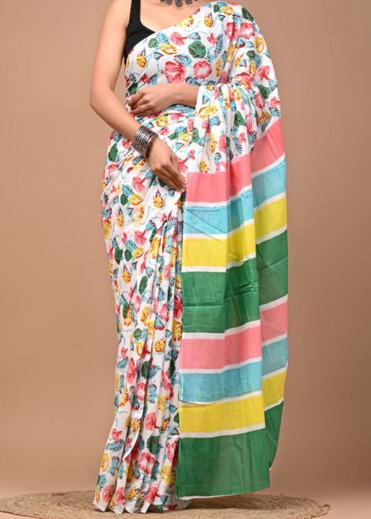 Gumohar Mul Cotton Saree