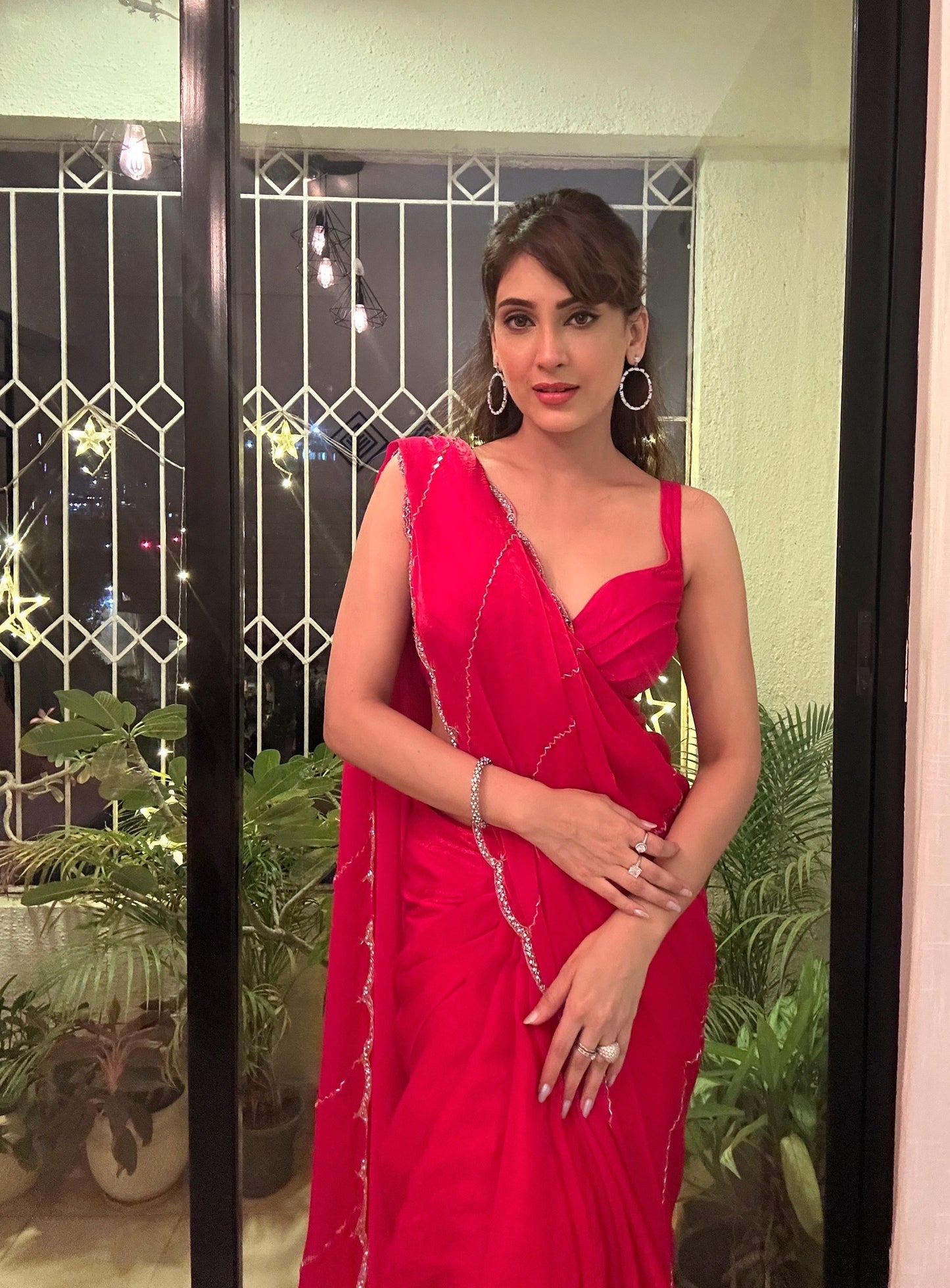 Banno Zardozi Saree